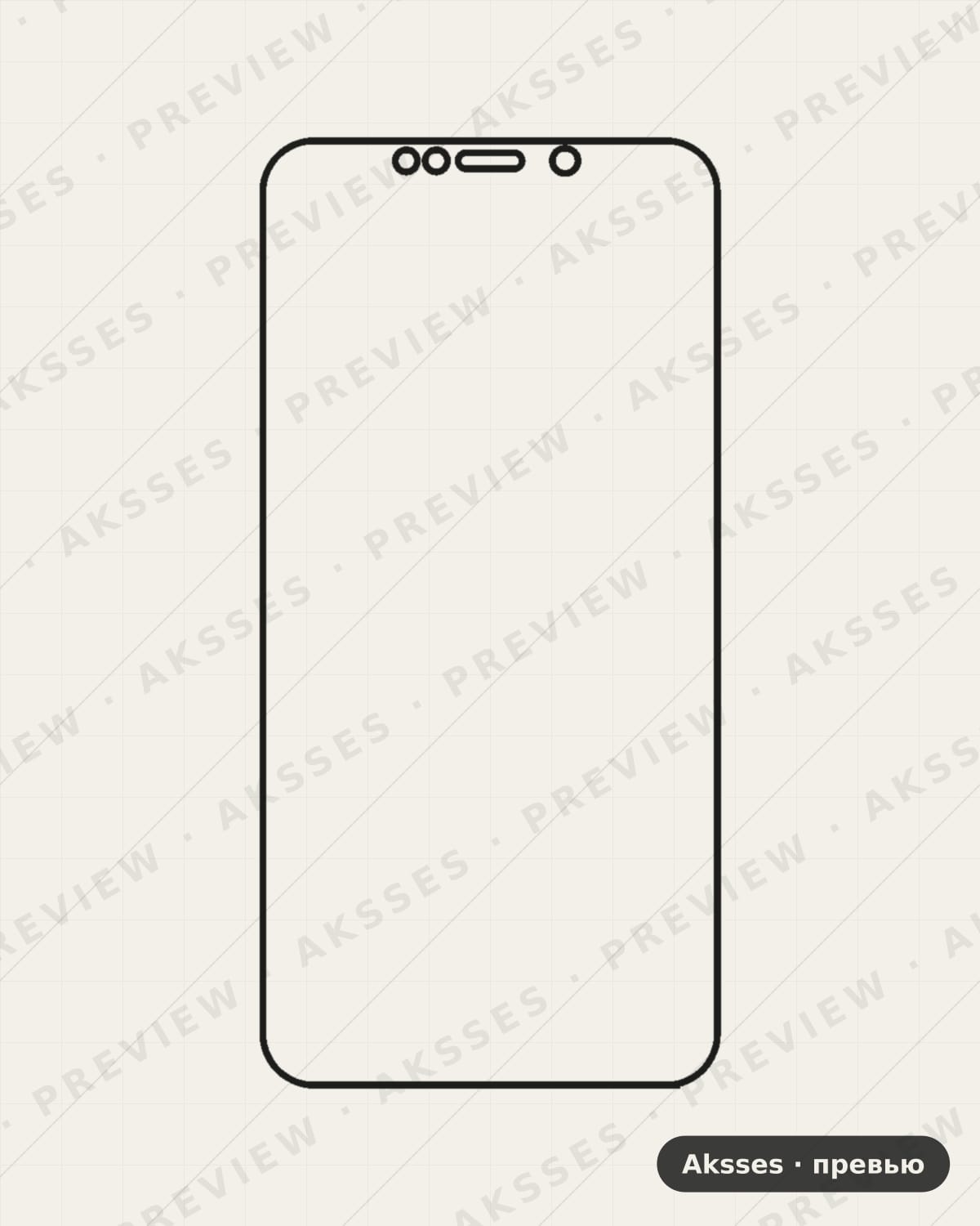 Лекало MOTO-P30-NOTE для Full Screen MOTO