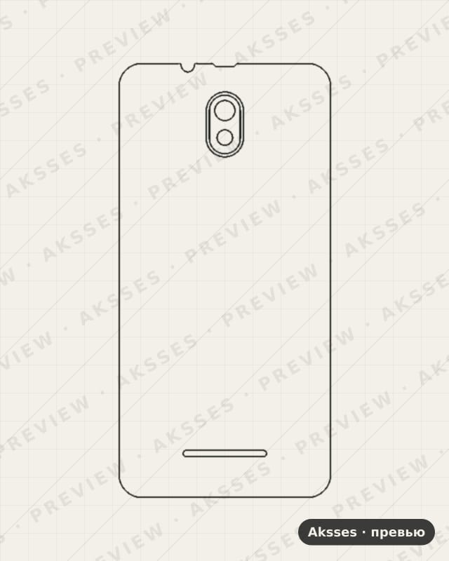 Лекало для Altice S13, Back Cover
