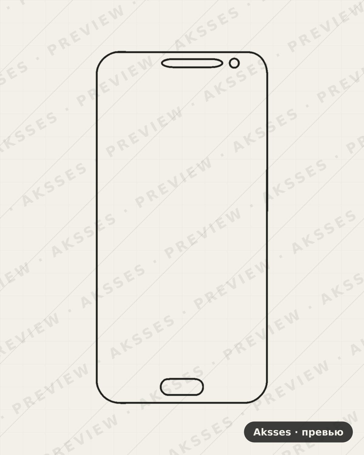 Лекало SAM-J2-2015-Z для Full Screen SAMSUNG