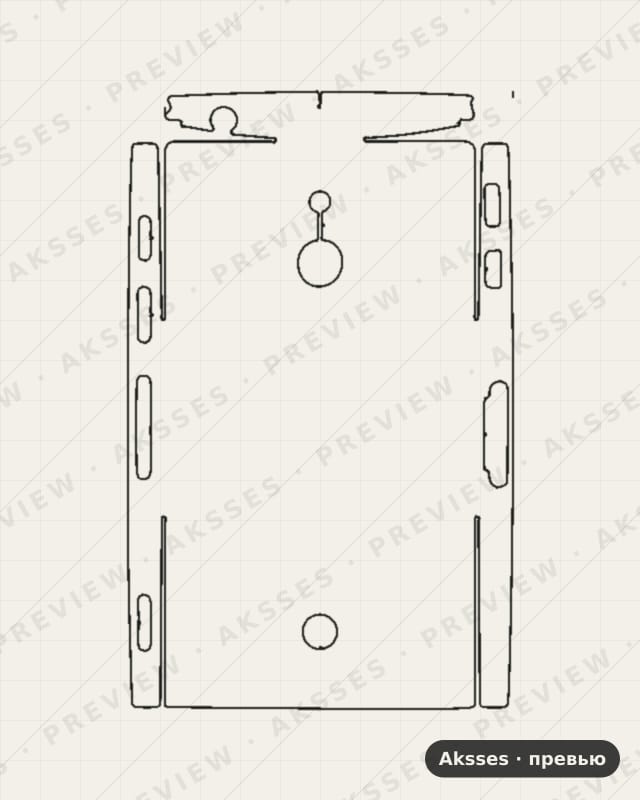 Лекало для Sony Xperia P LT22i, All Inclusive