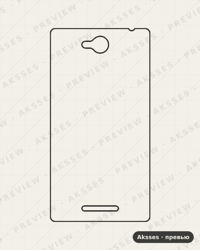 Лекало для Sony X Peria C (C2305), Back Cover, C2305