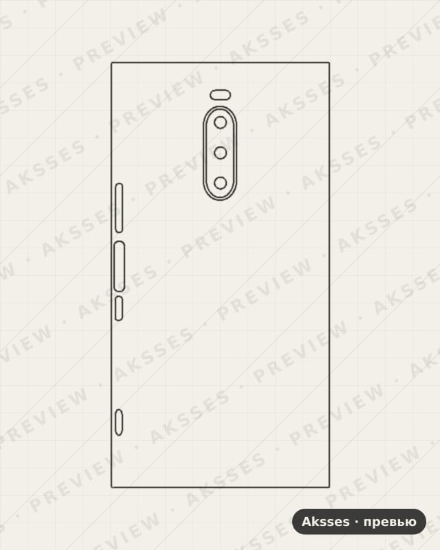 Лекало для Sony X Peria Z1, Half Cover