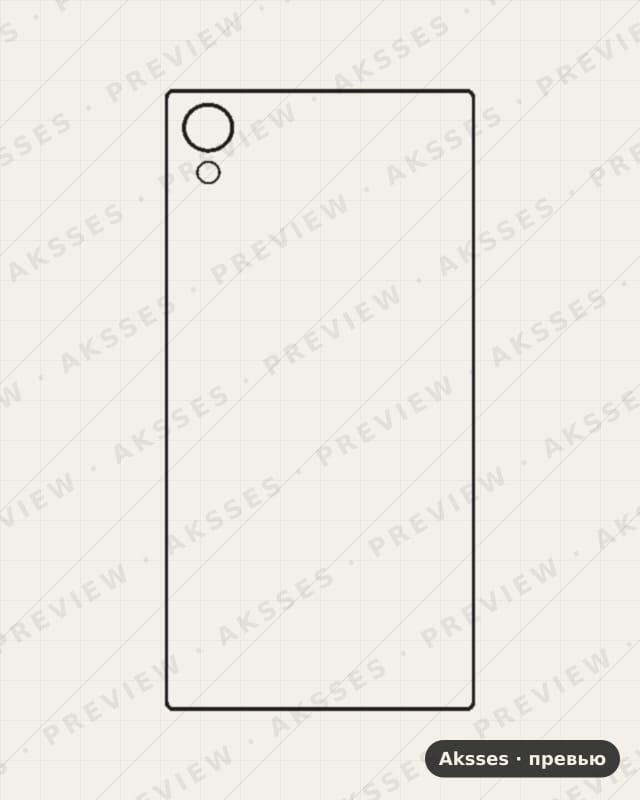 Лекало XA1 Plus для Sony Xperia-XA1-Plus, Back