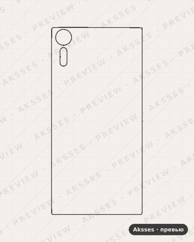 Лекало для Sony Xperia XZs, Half Cover