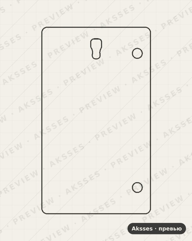 Лекало Galaxy Tab S 8.4 SM-T700 для Samsung Galaxy Tab S 8.4 (SM-T700), Back