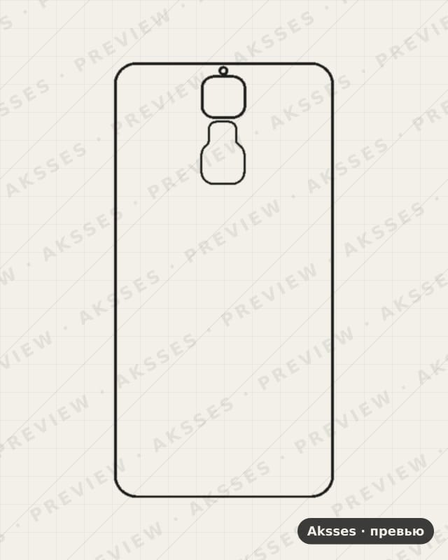 Лекало для ZTE Blade A610 Plus, Back