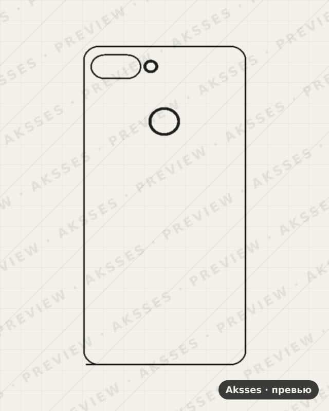 Лекало Zenfone Max Plus ZB570TL для Asus Zenfone Max Plus M1, Back, M1