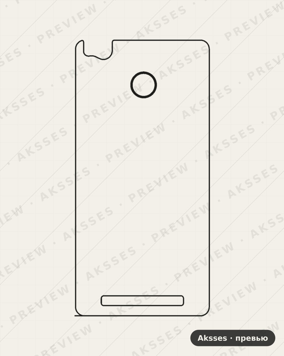 Лекало 3-SERIES 3S —V2 для Redmi 3S, Back
