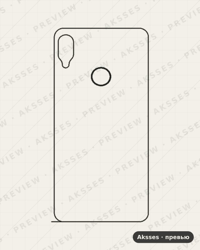 Лекало Y3, Y5, Y6, Y7, Y8, Y9, Y MAX Y6 для Huawei Y6 (2019), Back
