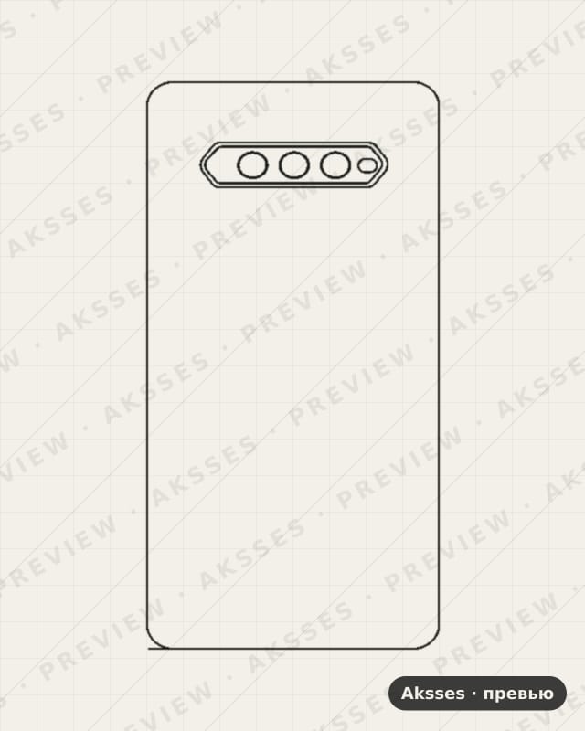 Лекало для Black Shark 4 Pro, Back