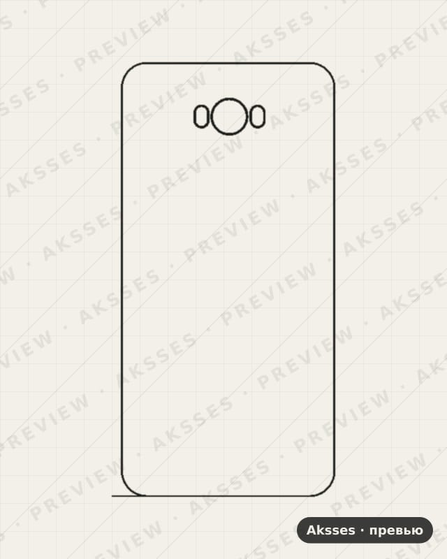 Лекало для Asus Zenfone Max ZC550KL, Back