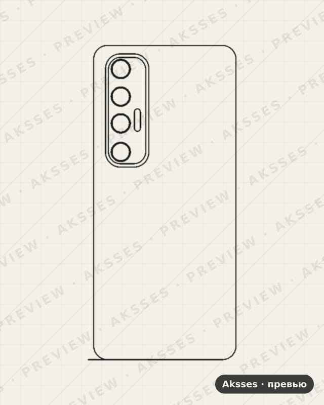 Лекало 1, 10-SERIES 10S для Xiaomi Mi 10S, Back