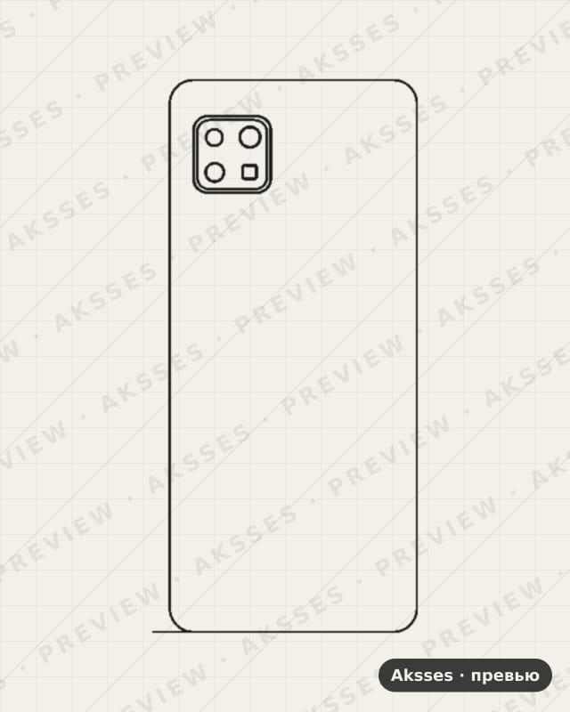 Лекало для Sharp Aquos Sense 4, Back