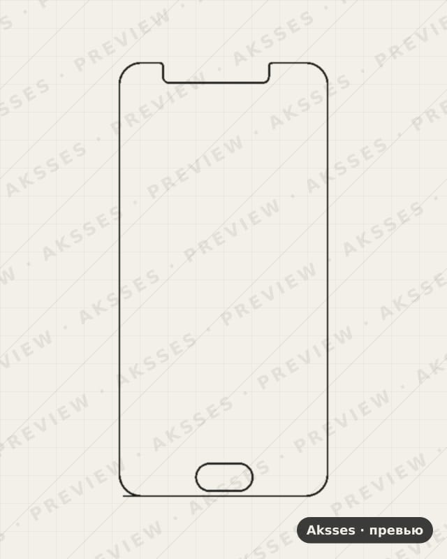 Лекало для Samsung Galaxy J7 (2018), Front Full, Matte