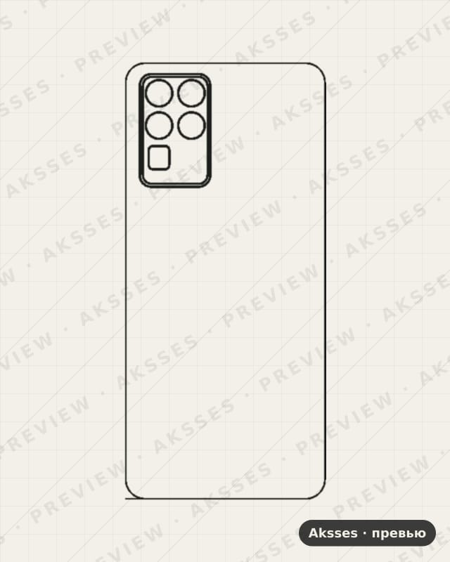 Лекало для ZTE S30 SE, Back