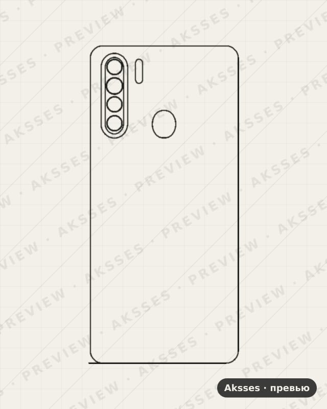 Лекало для Blackview A80 Plus, Back