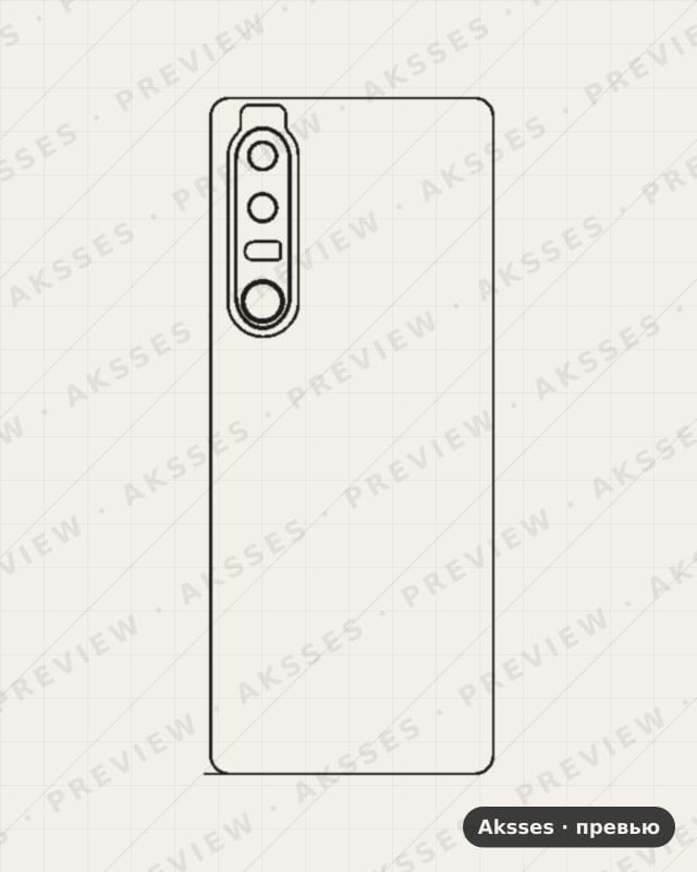 Лекало для Sony Xperia 1 III, Back