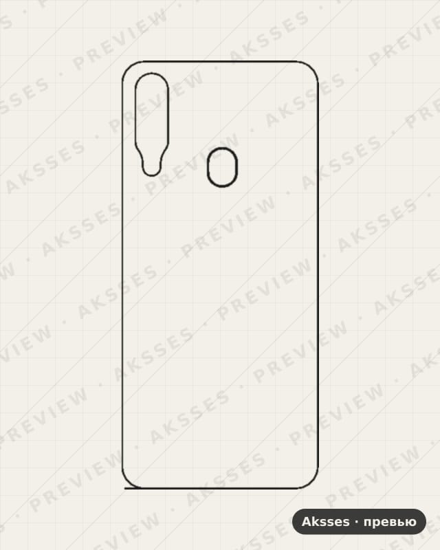 Лекало для ZTE A7 ( 2020 ), Back