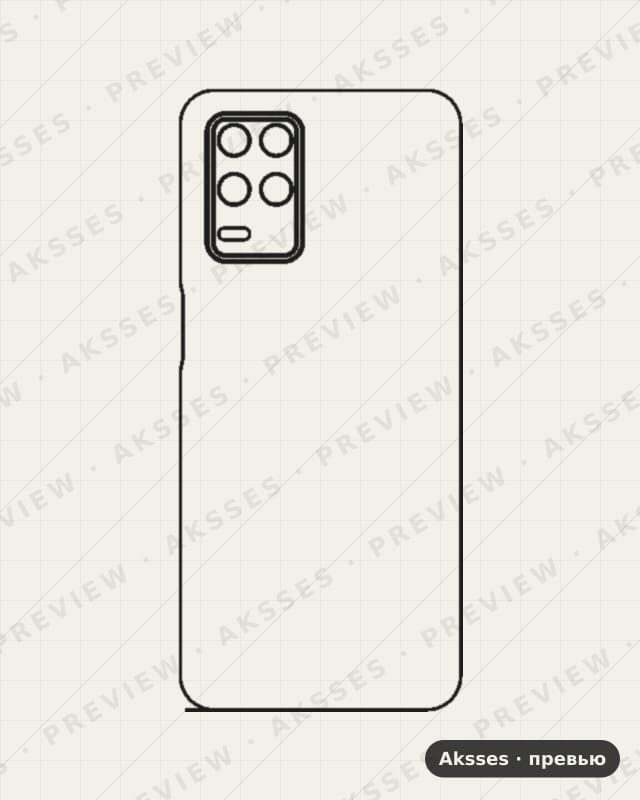 Лекало для Q-ser. REALME Q3i, Back