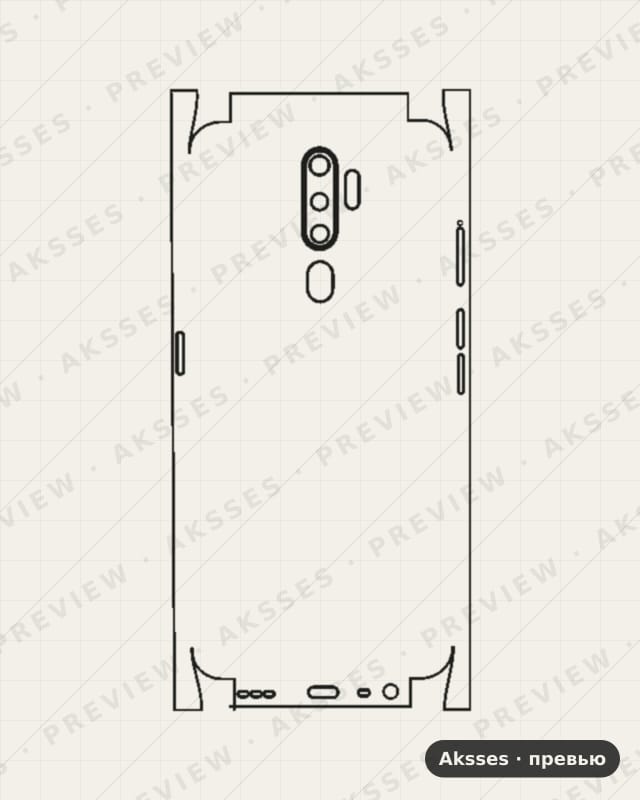 Лекало для A-ser. OPPO A9 (2020), All Inclusive