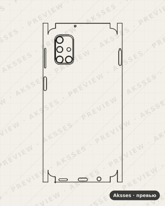 Лекало для Samsung Galaxy M31S, All Inclusive