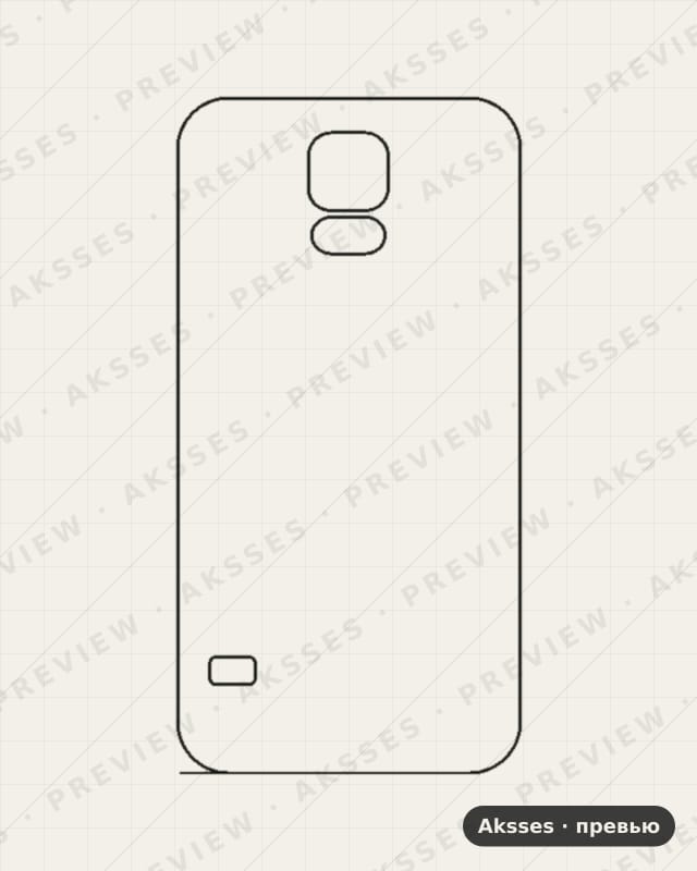 Лекало для Samsung Galaxy S5 Neo, Back