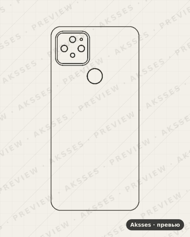 Лекало для Google Pixel 5, Back