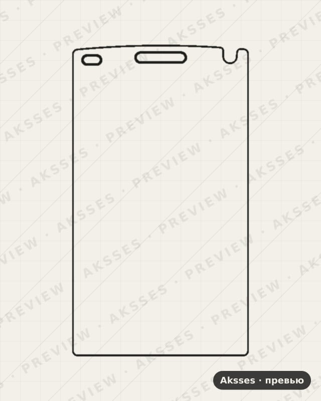 Лекало для Philips v989, Front Full Matte