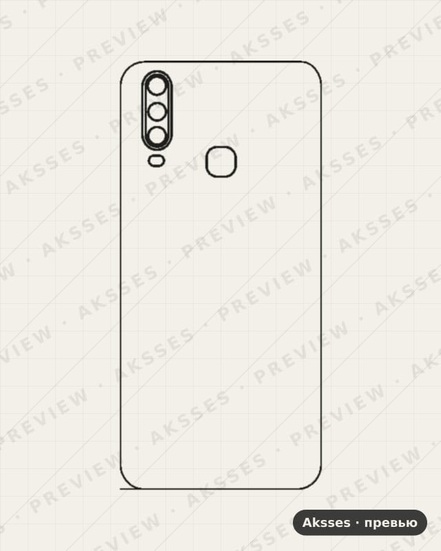 Лекало для Vivo IQOO U3x, Back