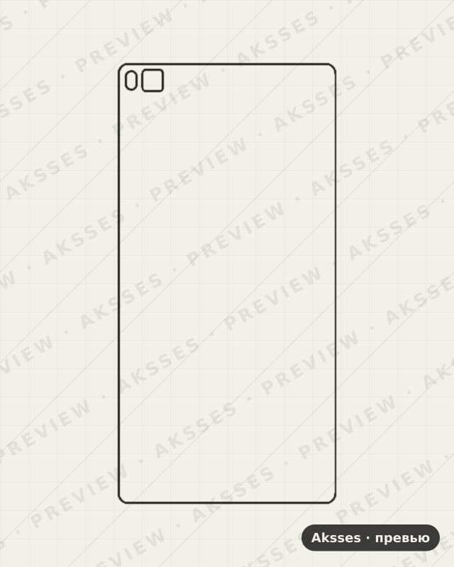 Лекало P10, P20, P30, P40, P50, P6, P7, P8, P9, Smart, Pocket P8 для Huawei P8, Back