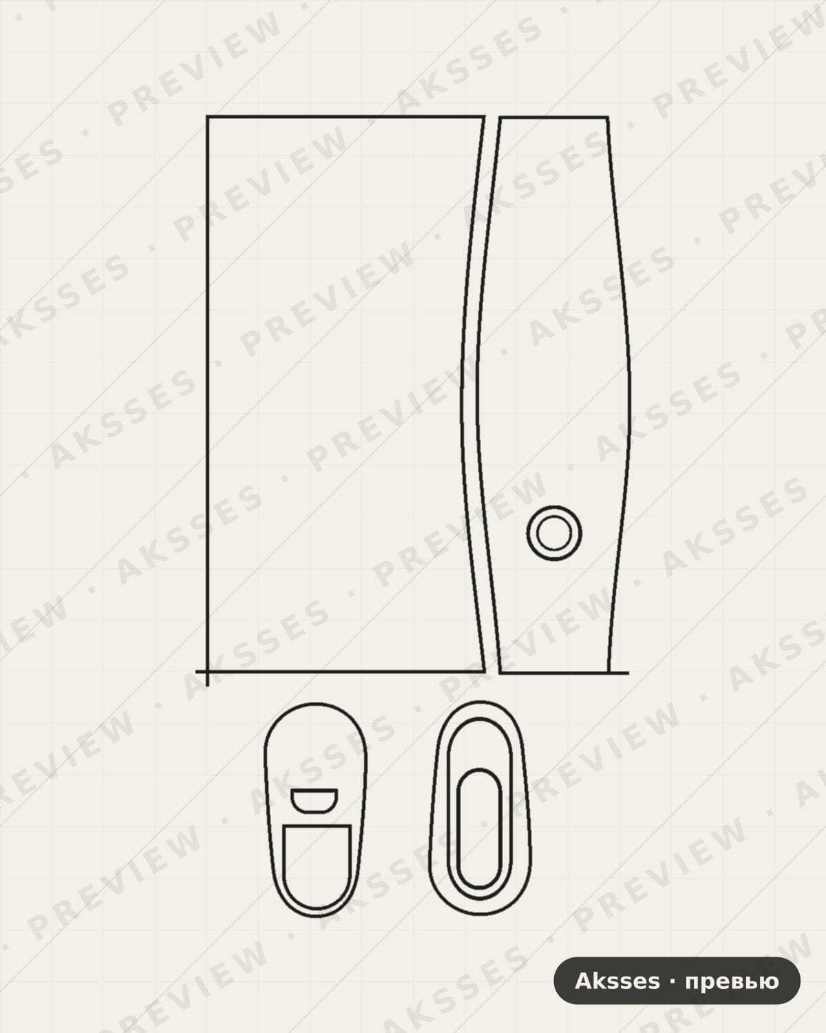 Лекало для GLO 2 Series, Back