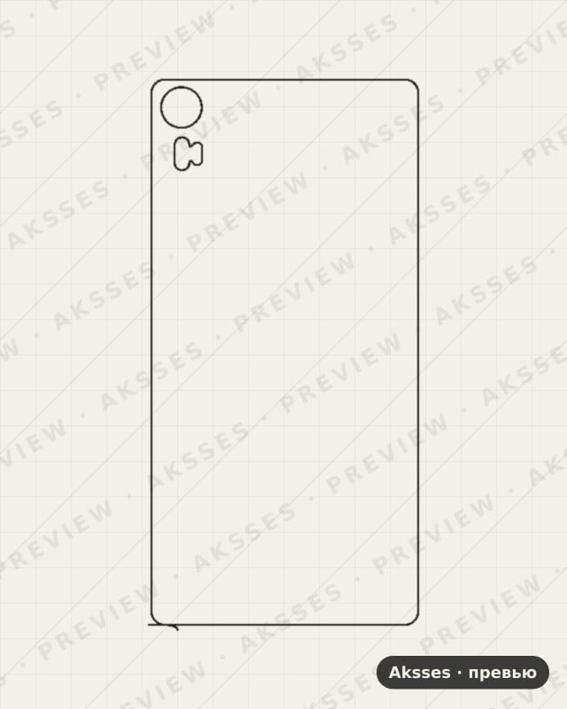 Лекало для Lenovo Vibe shot (Z90A40), Back, Z90a40