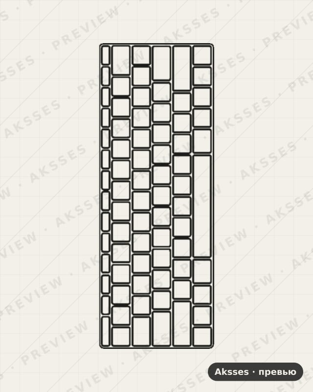 Лекало Pro 13 2018 для MacBook Pro 13 (2018), Keyboard
