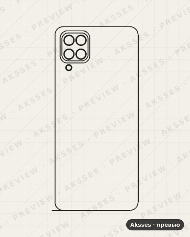 Лекало для Samsung Galaxy M12, Back