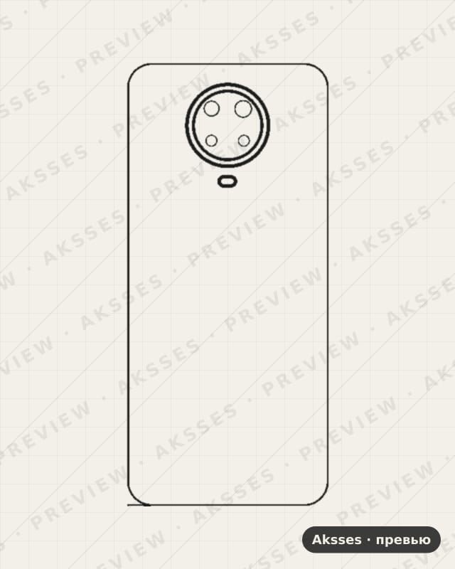 Лекало для Nokia G20, Back