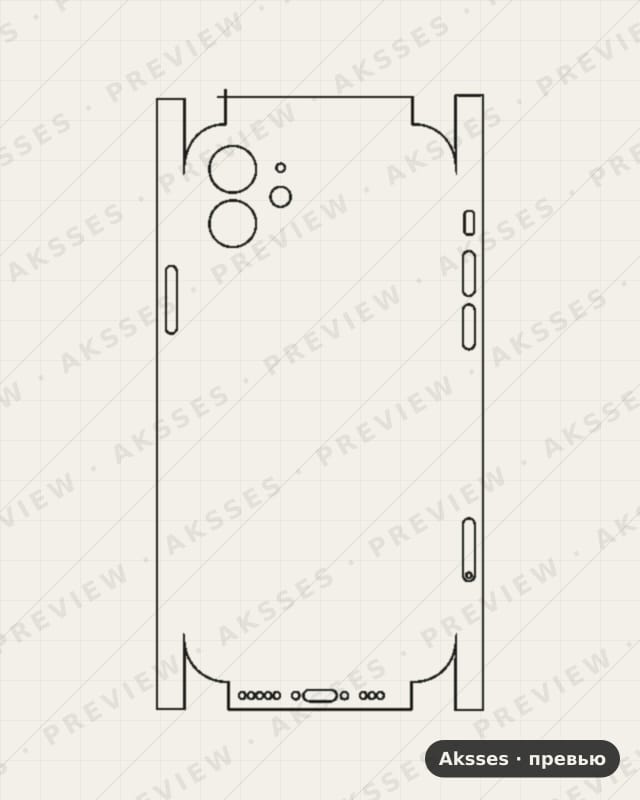Лекало iPhone 12 V2 для iPhone 12, All Inclusive
