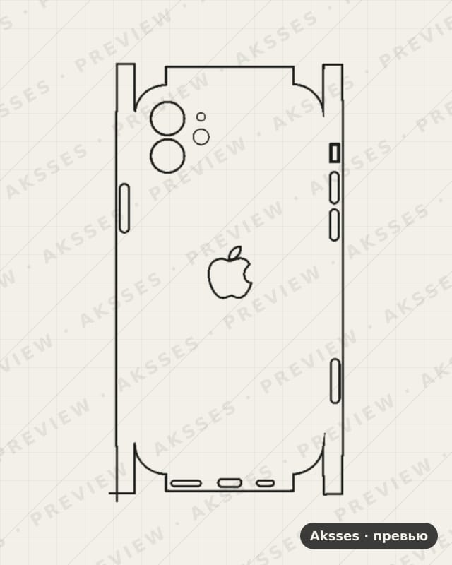 Лекало iPhone 12 V2 для iPhone 12, All Inclusive, Logo