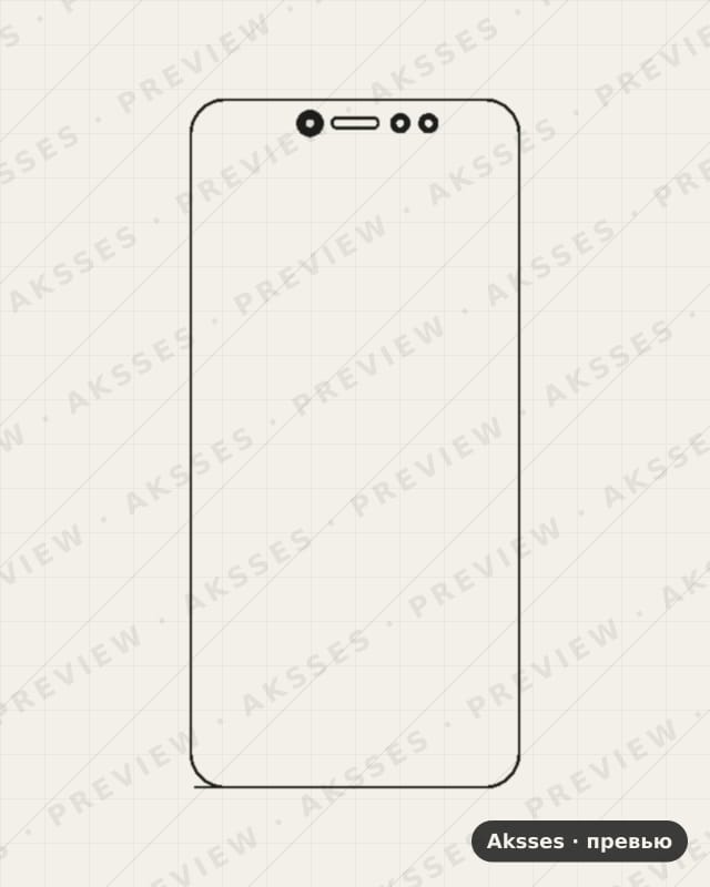 Лекало для - SERIES Note 5A Prime, Front Shell
