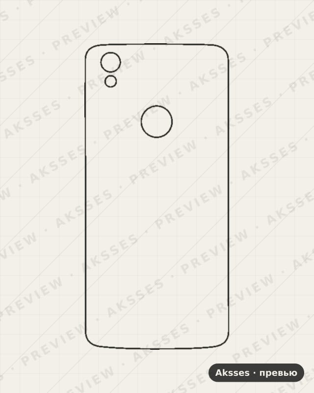 Лекало для Alcatel Idol 5S, Back