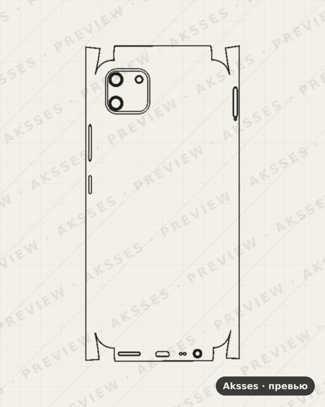 Лекало для C-ser. REALME C11, All Inclusive
