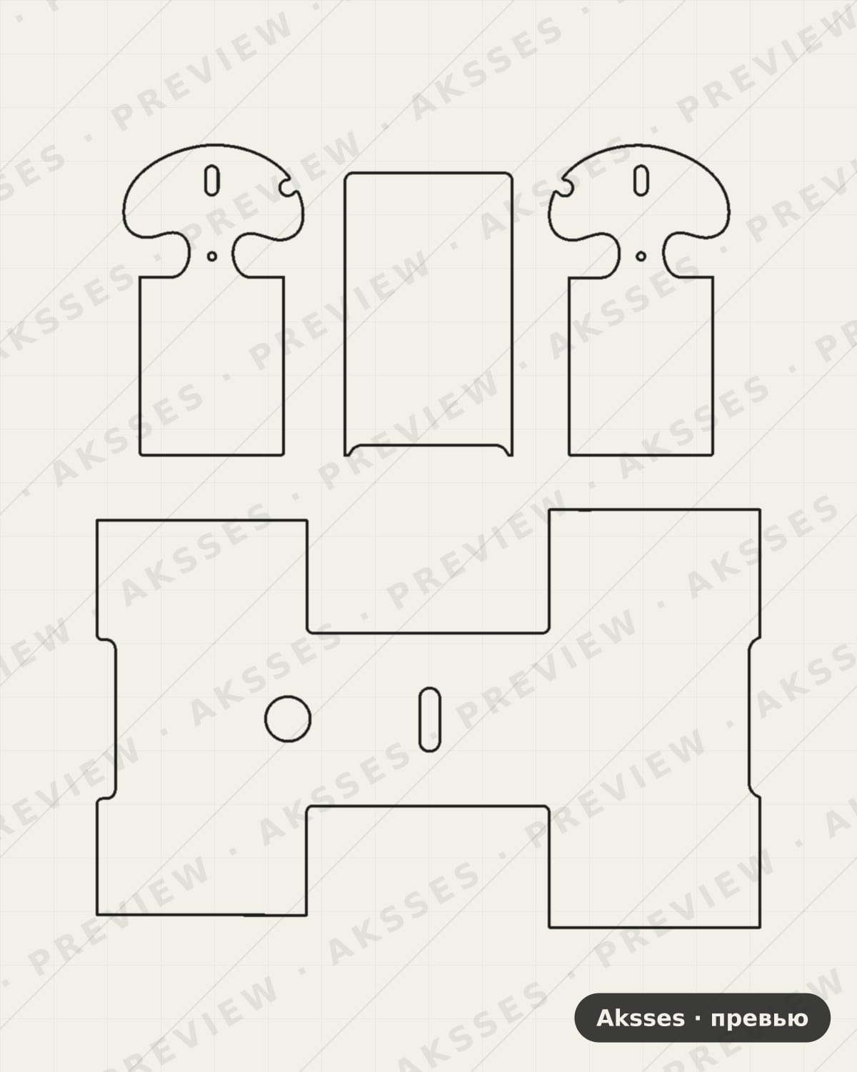 Лекало AirPods— V3 для Apple AirPods 1-2, All Inclusive