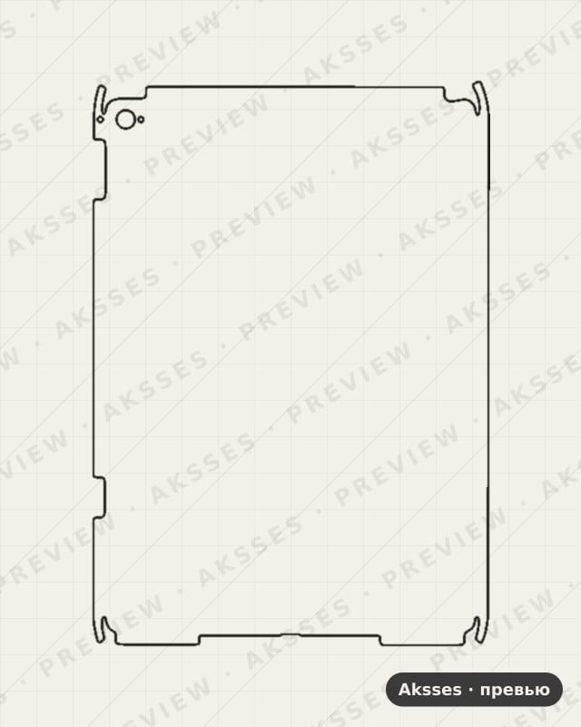 Лекало iPad Air 2 Cellurar для iPad Air 2 9.7 (2014), Half Cover