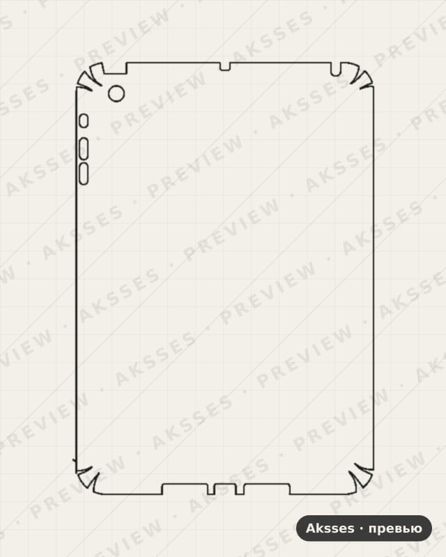 Лекало для iPad Mini 2 (2013), Half Cover