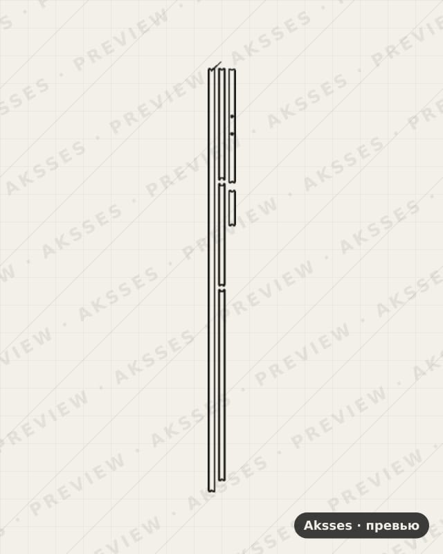 Лекало для iPad Pro 12.9 (2018), Side Part