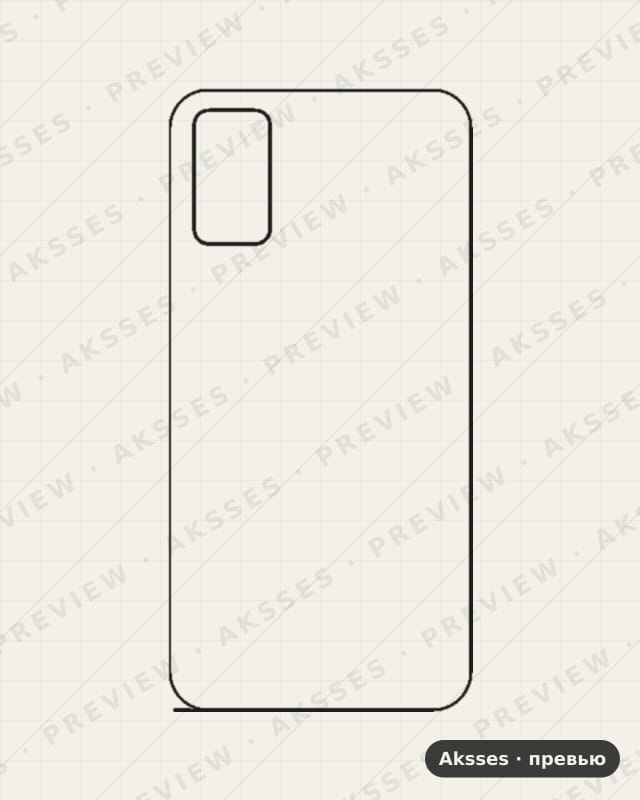 Лекало для ZTE Blade A71, Back