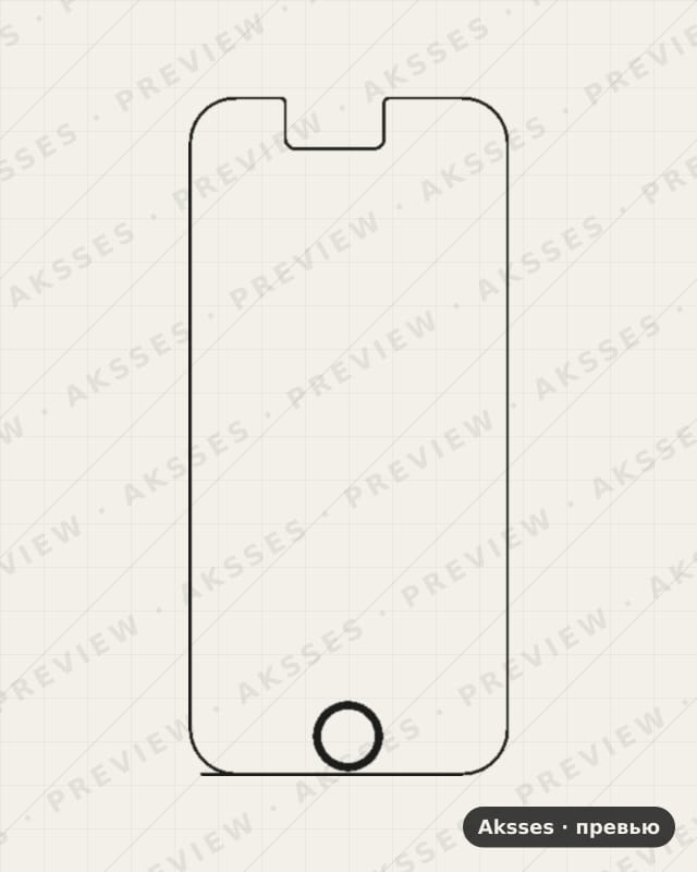 Лекало iPhone 6 V2 для iPhone 6, Front Full, Matte