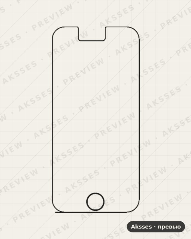 Лекало iPhone 6S V3 для iPhone 6S, Front Full, Matte