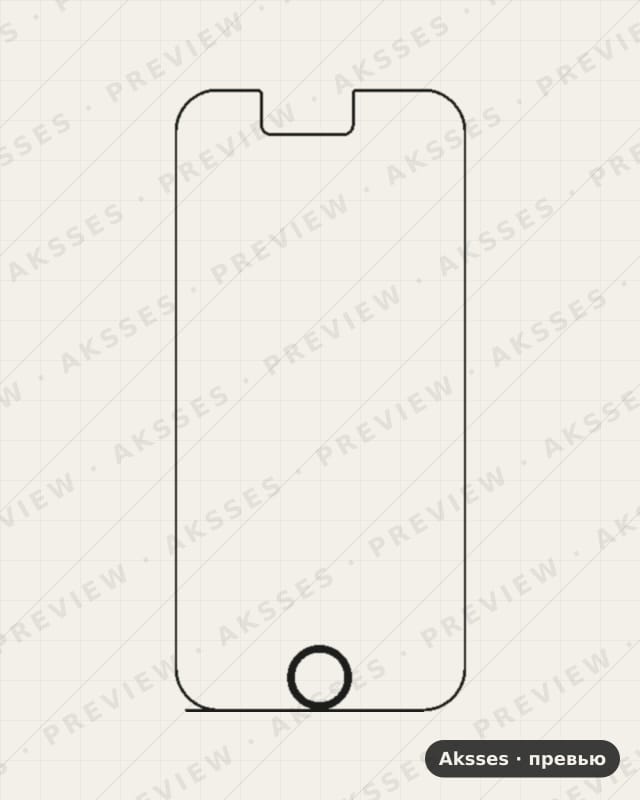 Лекало iPhone 7 V2 для iPhone 7, Front Full, Matte