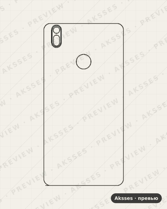 Лекало для BQ Aquaris X, Back