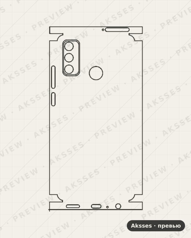 Лекало для Huawei P Smart 2020, All Inclusive